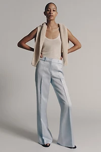 ZW COLLECTION FLARE LINEN PANTS