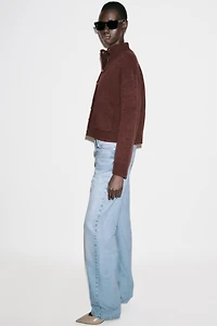 HIGH COLLAR CARDIGAN
