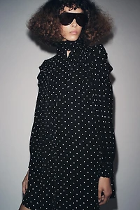 POLKA DOT SCARF DRESS ZW COLLECTION