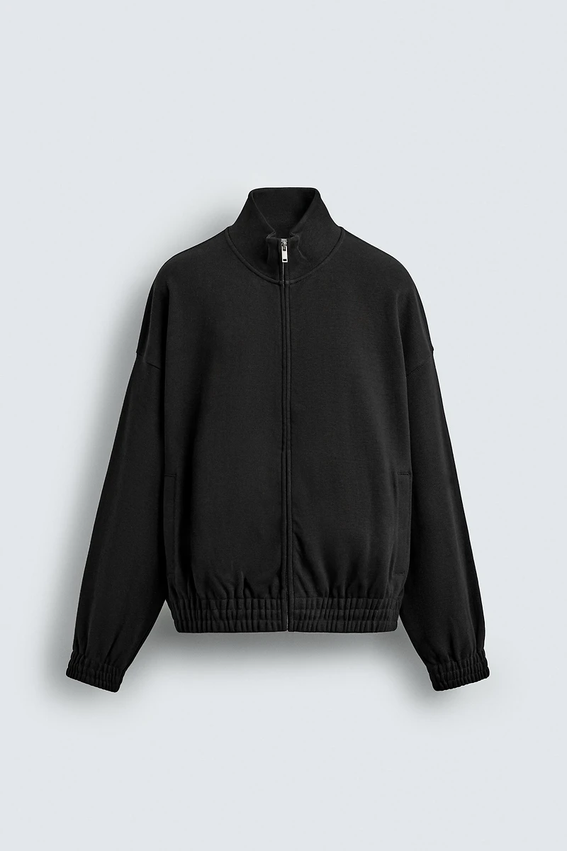 INTERLOCK ZIP SWEATSHIRT