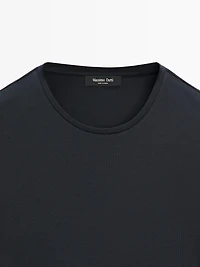 T-shirt à manches courtes en laine mélangée