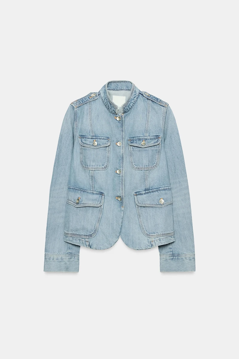 TRF POCKET DENIM JACKET