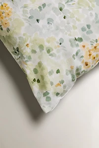 HOUSSE DE COUSSIN IMPRIMÉ FLORAL AQUARELLE