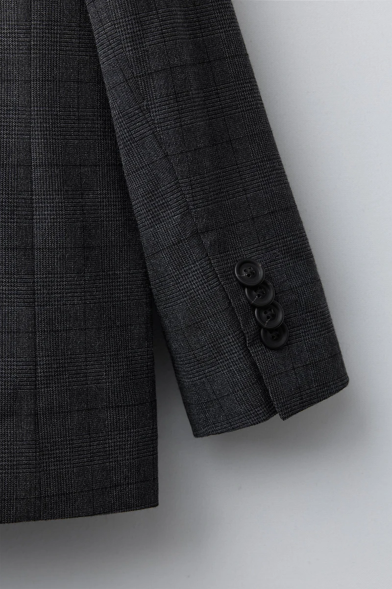 COMFORT PLAID SUIT BLAZER