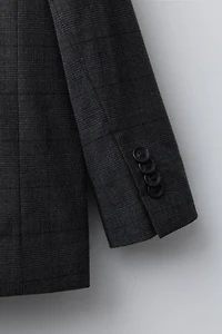 COMFORT PLAID SUIT BLAZER
