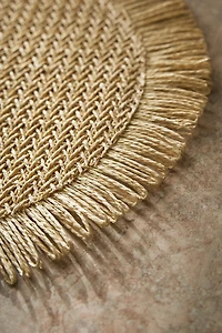 FRINGED PAPER PLACEMAT (PACK OF 2)