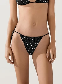 Polka dot print bikini bottoms