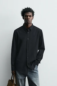 CHEMISE STRUCTURÉE AVEC LAINE