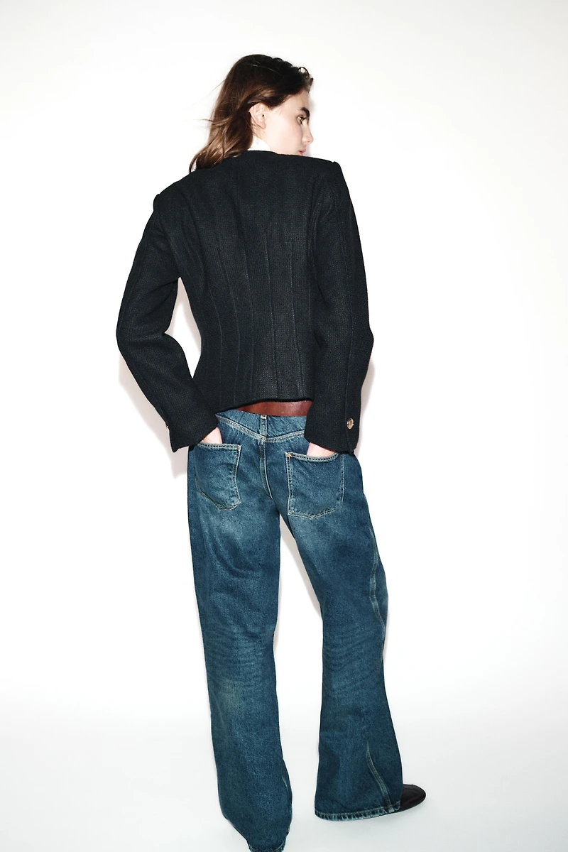 TAILORED ROUND NECK BLAZER