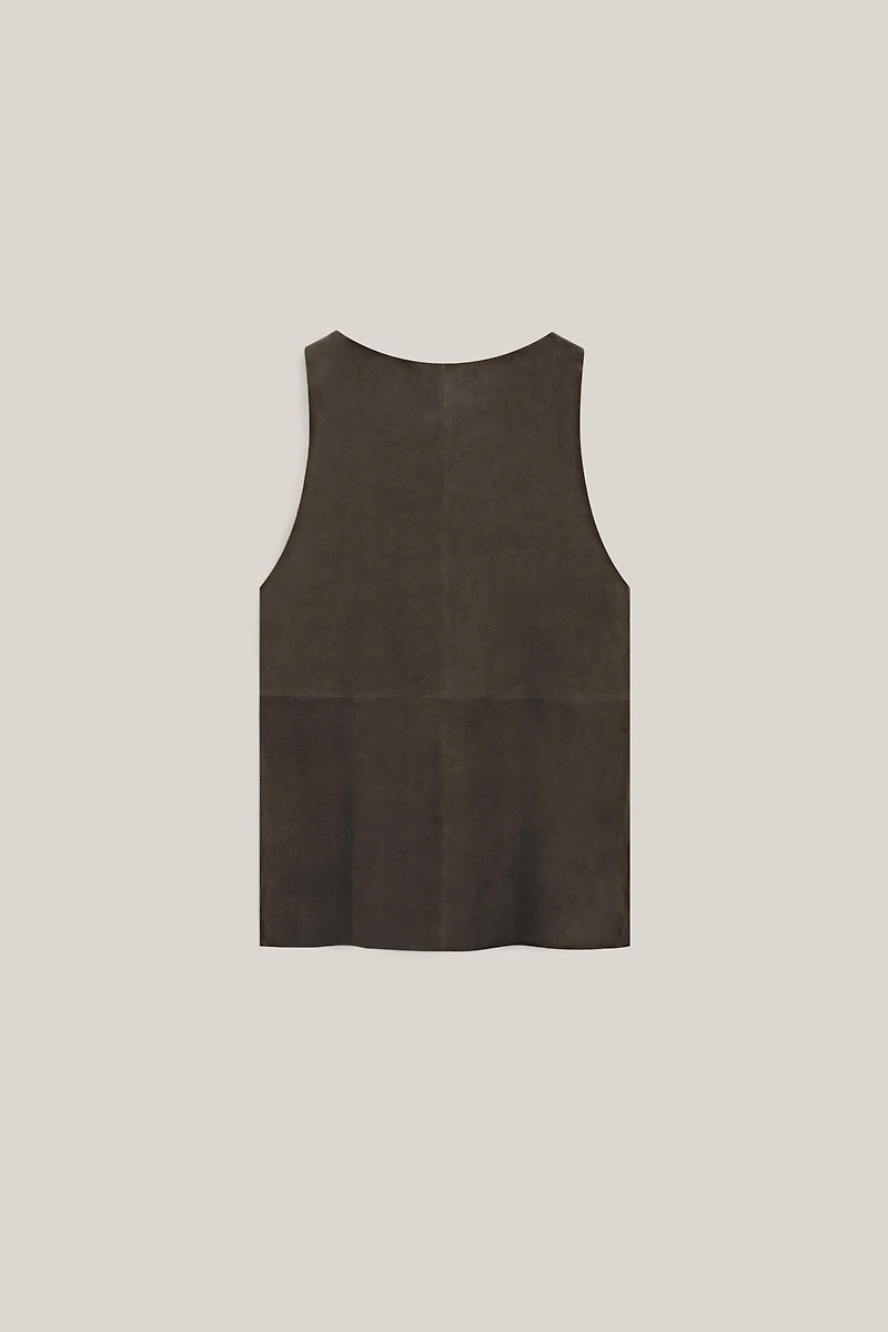 Suede leather strappy top - LIMITED EDITION