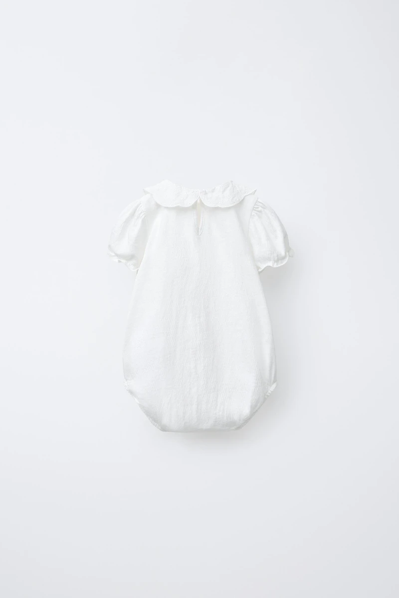 EMBROIDERED COLLAR BODYSUIT