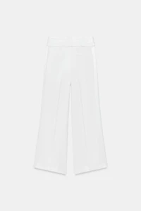 PANTALON CEINTURE EN LIN ZW COLLECTION