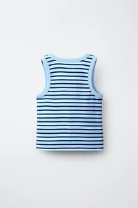 STRIPED RIB TOP