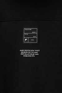 SPORTY INTERLOCK ZIPPER SWEATSHIRT