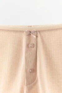 SHORT POINTELLE NŒUD BOUTONS