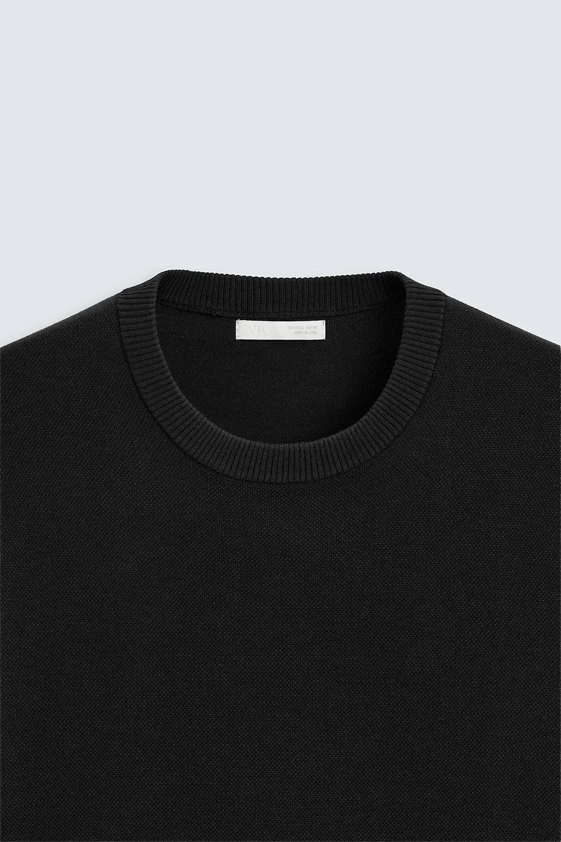 RELAXED FIT KNIT T-SHIRT