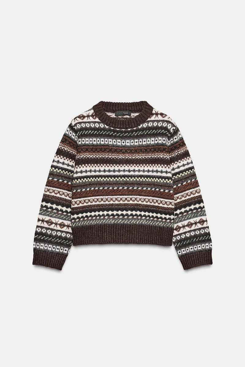 JACQUARD KNIT JUMPER