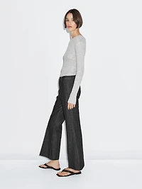 Mid-rise bell bottom jeans