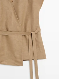 Long crossover waistcoat