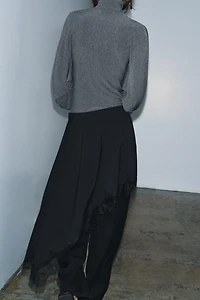 ASYMMETRIC LACE SKIRT ZW COLLECTION