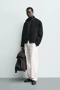 BLOUSON JACQUARD GÉOMÉTRIQUE