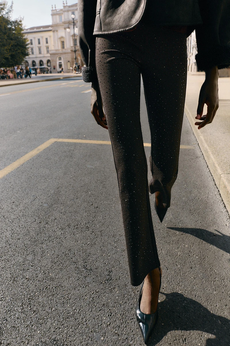 SPARKLY FLARE LEGGINGS