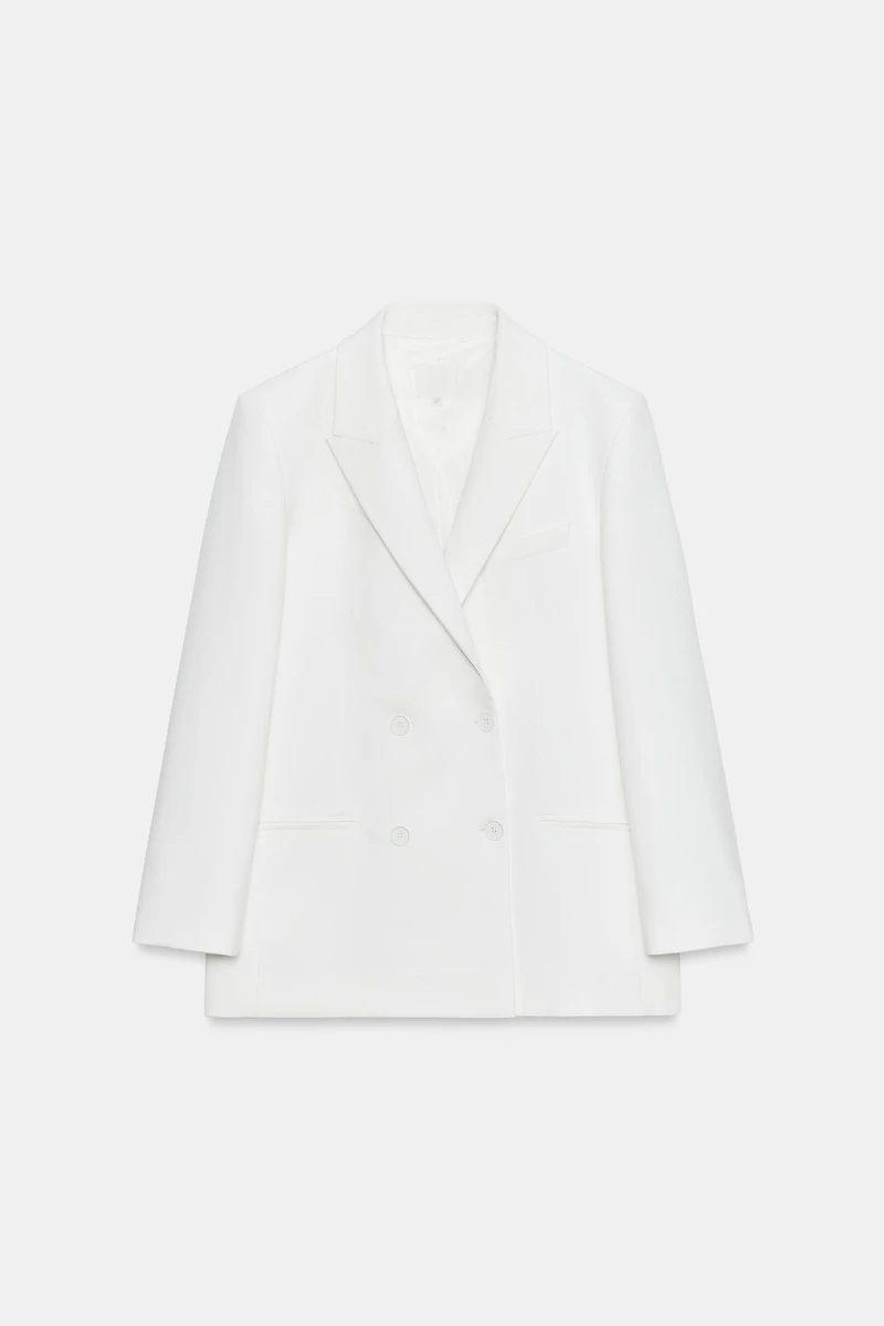 VESTE OVERSIZE À BOUTONNAGE CROISÉ
