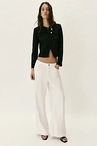 CROPPED DOUBLE-BREASTED BLAZER