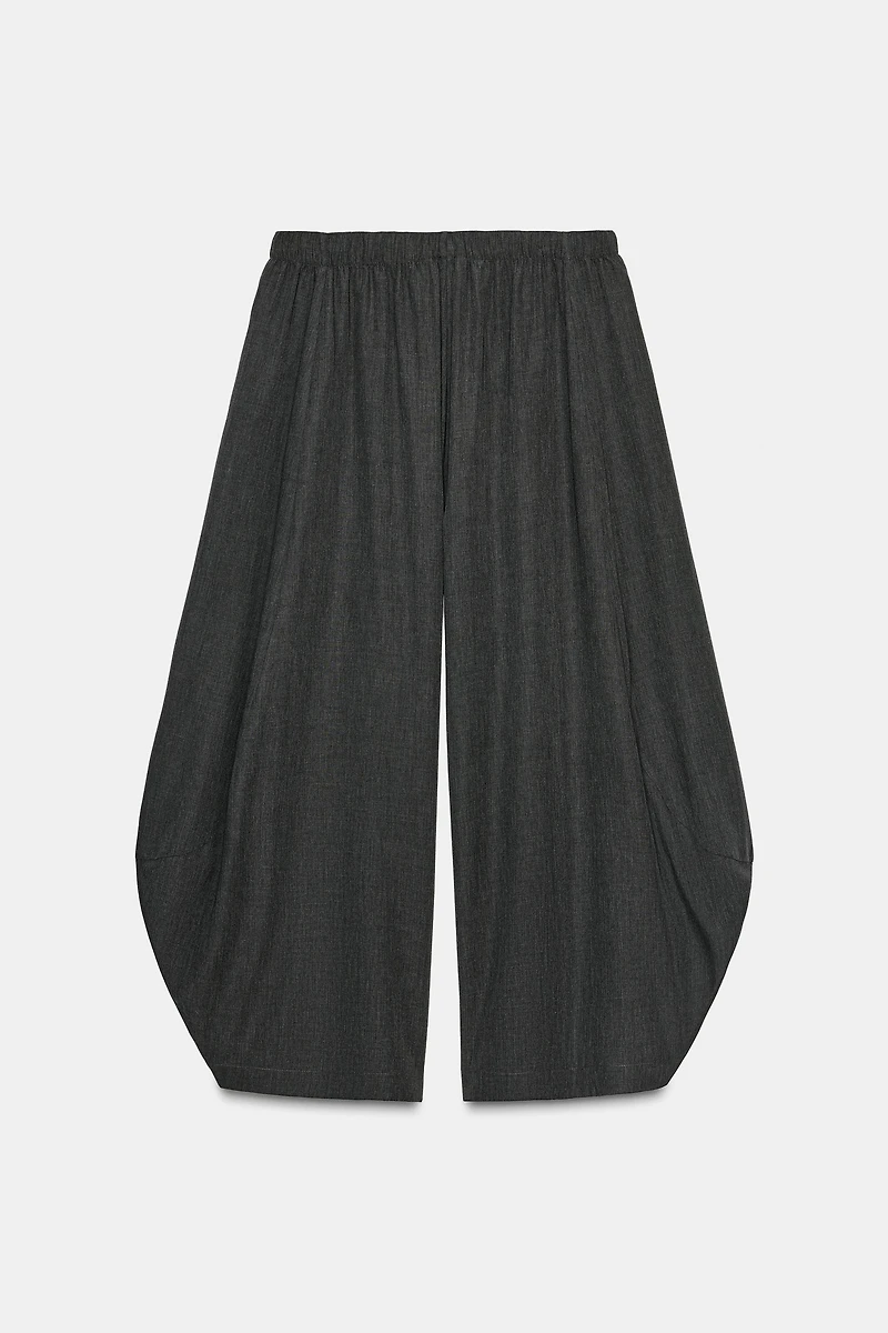 ZW COLLECTION FLOWY VOLUME WOOL PANTS