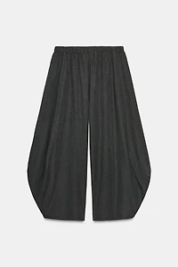 ZW COLLECTION FLOWY VOLUME WOOL PANTS