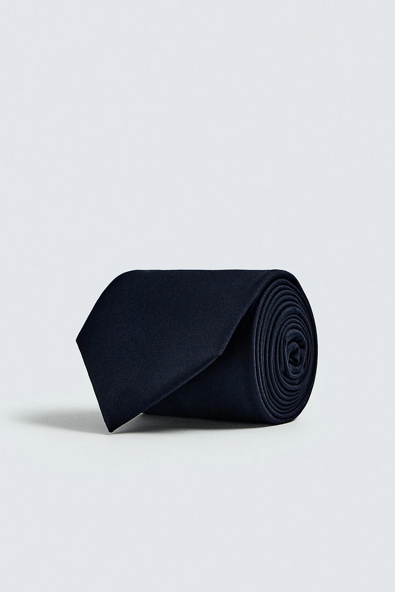 100% WOOL TEXTURED TIE