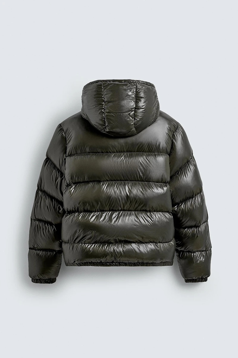 100% FEATHER WATER REPELLENT PUFFER JACKET