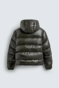 100% FEATHER WATER REPELLENT PUFFER JACKET