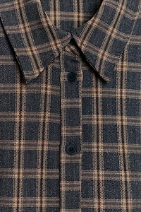 CHEMISE CINTRÉE À CARREAUX