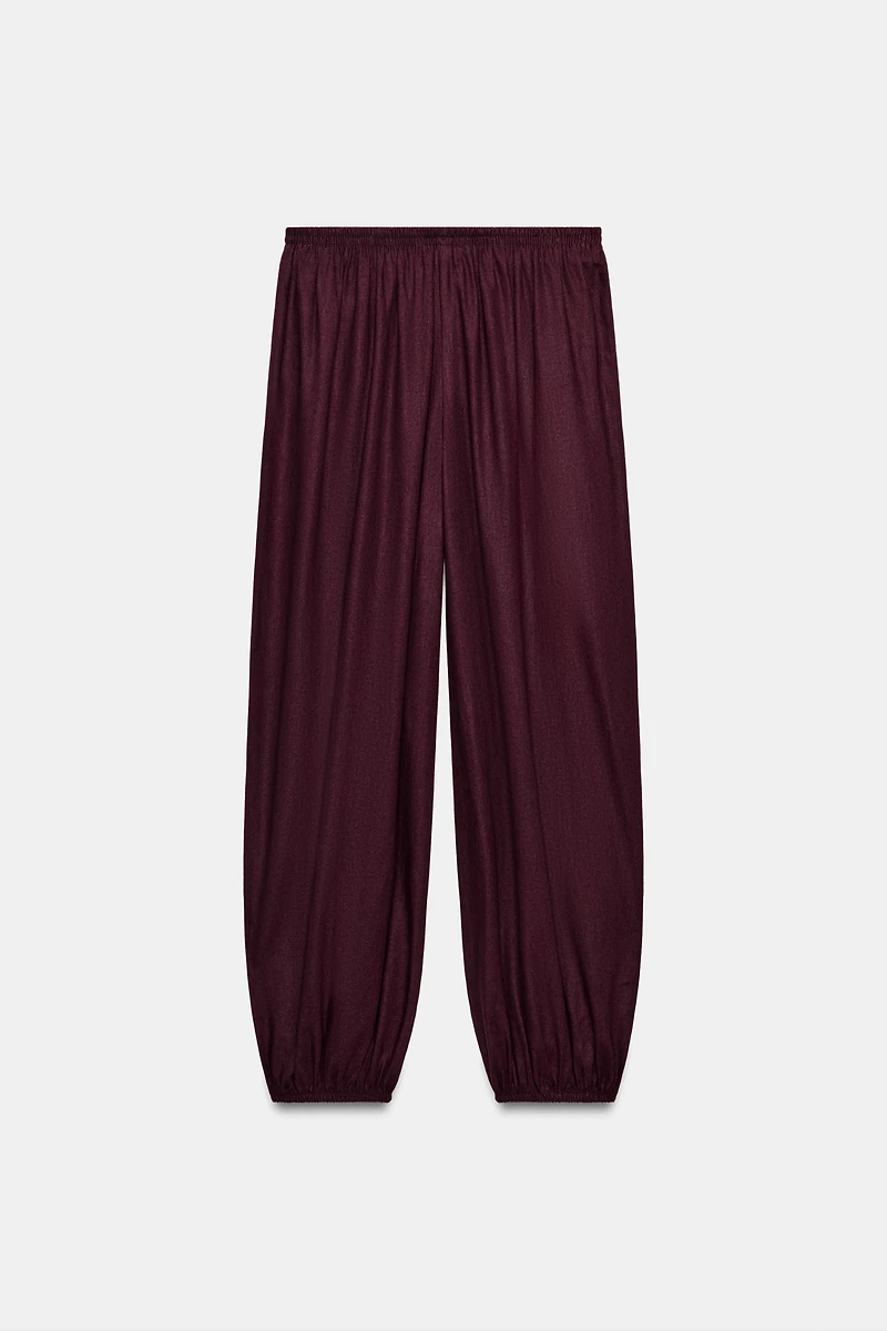 LINEN BALLOON PANTS