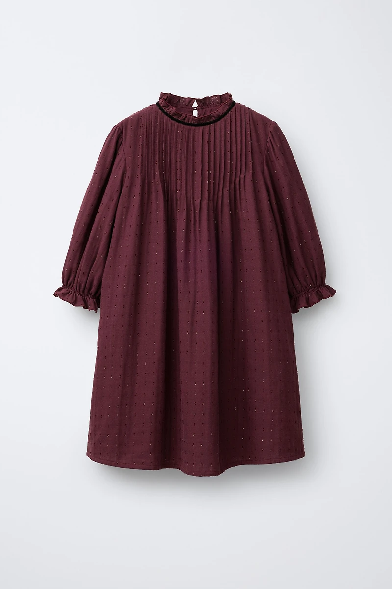 ROBE EN PLUMETIS BRILLANT