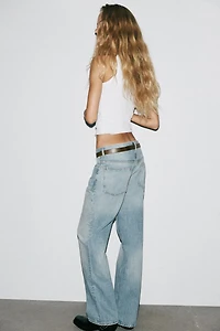 TRF LOW RISE STRAIGHT JEANS