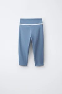 CAPRI LEGGINGS WITH CONTRASTING PIPING