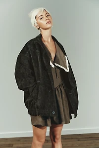 100% SUEDE LEATHER JACKET