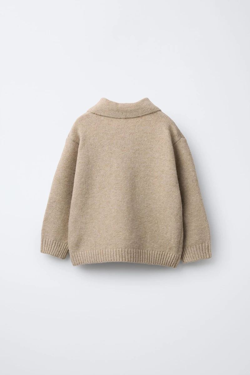 EMBROIDERED SOFT-TOUCH KNIT POLO SHIRT