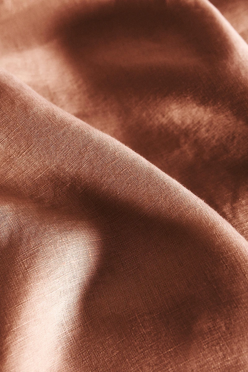 WASHED LINEN FITTED SHEET | 11.8" THICK (140 GXM²)