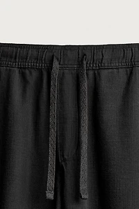 RELAXED FIT TEXTURED PANTS