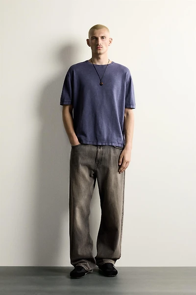 TEXTURED KNIT T-SHIRT
