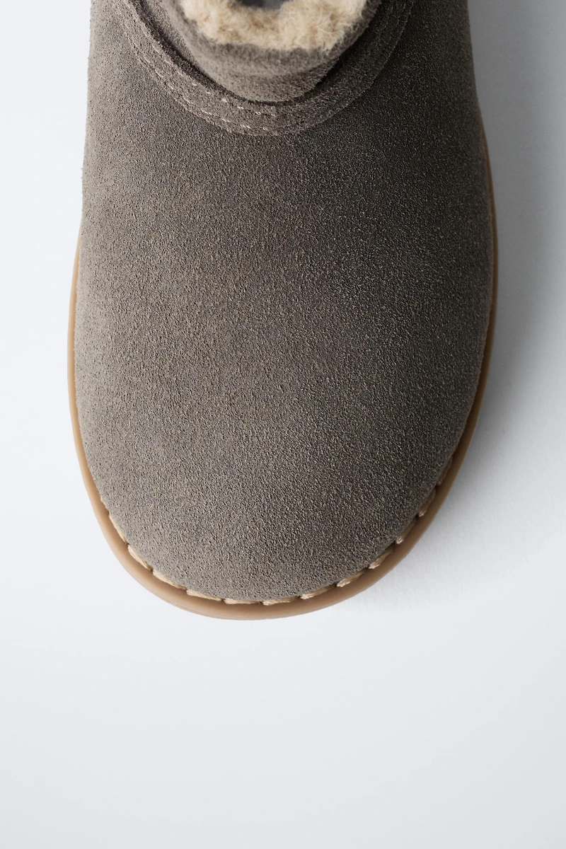 BOTTES EN CUIR DOUBLÉES