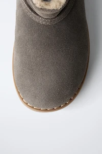 BOTTES EN CUIR DOUBLÉES