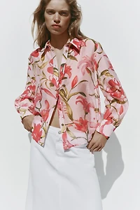 CHEMISE À IMPRIMÉ FLORAL