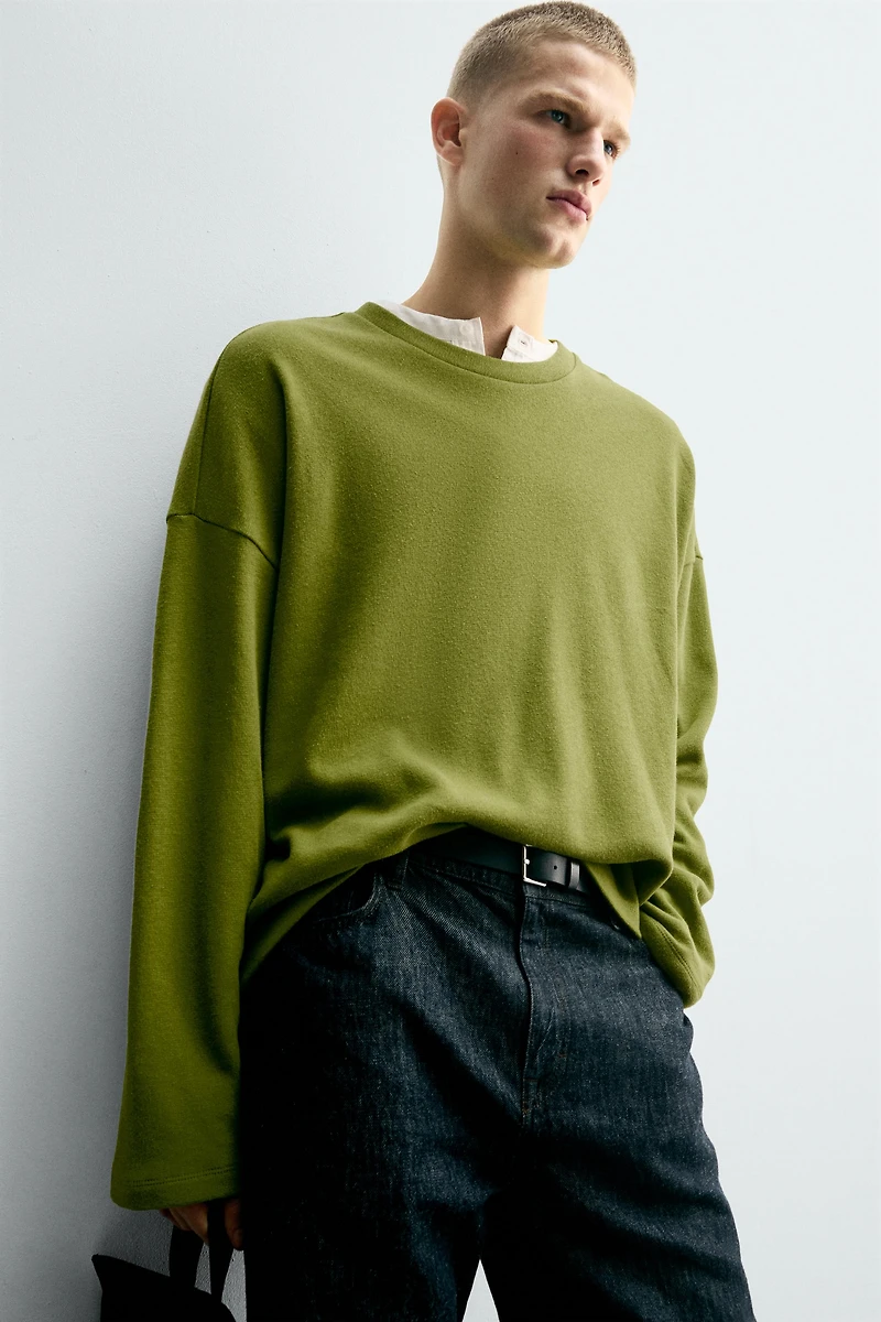 COTTON - LINEN SWEATSHIRT