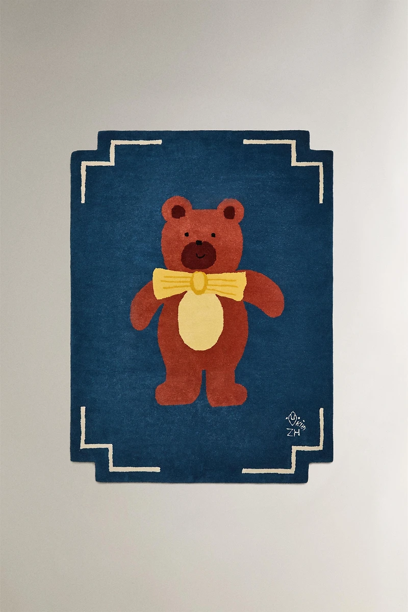 TAPIS EN LAINE OURS X THE ANIMALS OBSERVATORY