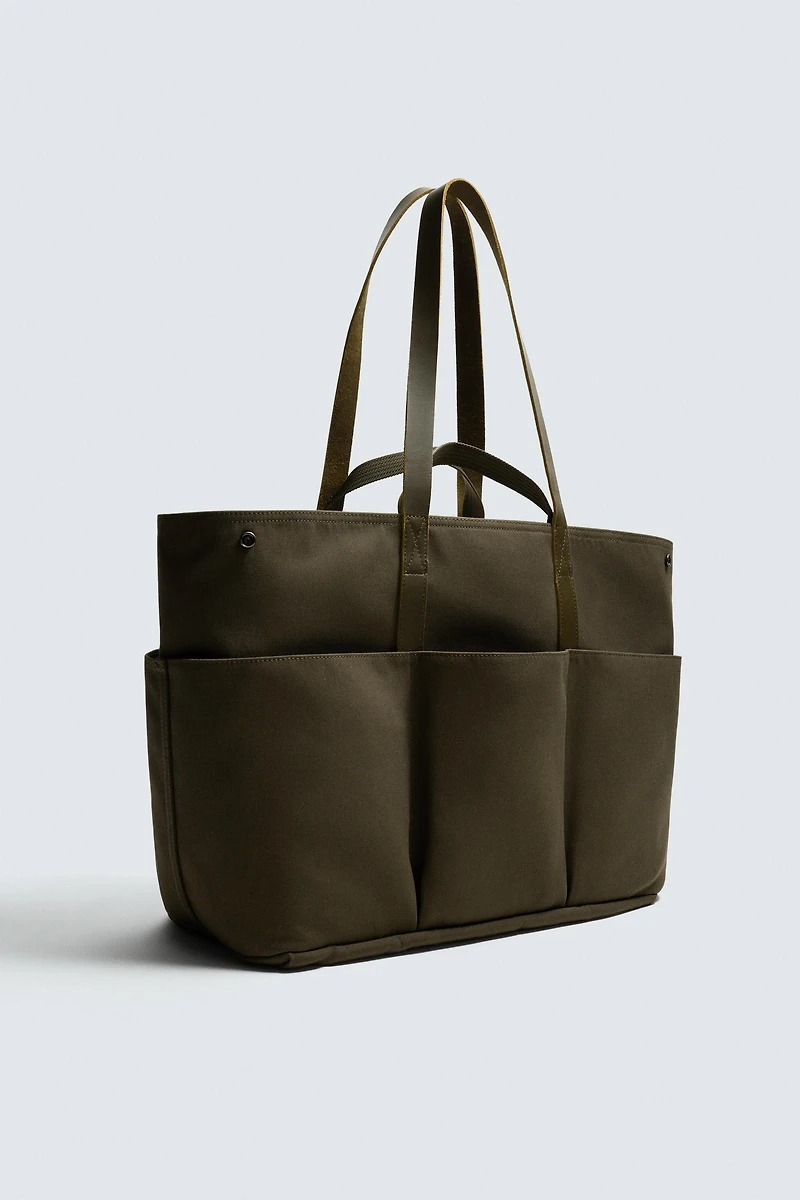 SAC SHOPPER AVEC DÉTAILS EN CUIR AARON LEVINE X ZARA