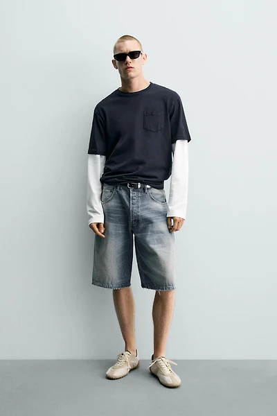 BERMUDA EN JEAN BAGGY